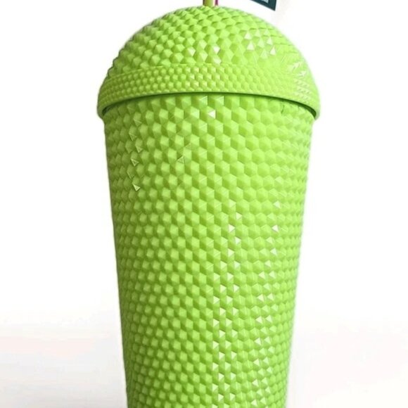 Starbucks Summer 2025 30 Years Frappuccino Studded Green Dome Lid Cold Cup 16 Oz - Picture 4 of 5